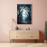 Haunting Mystical Forest Scene Abstract, Artistic, or Pop Culture Poster
