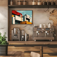Modern Abstract Architectural Geometric Shapes Poster