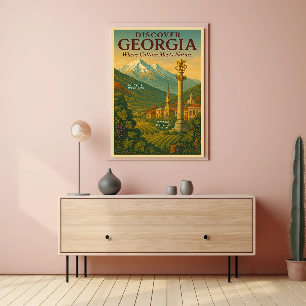 Discover Georgia Where Culture Meets Poster