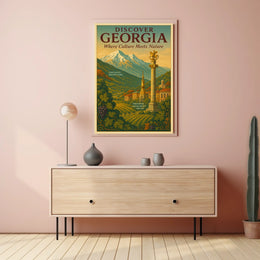 Discover Georgia Where Culture Meets Poster