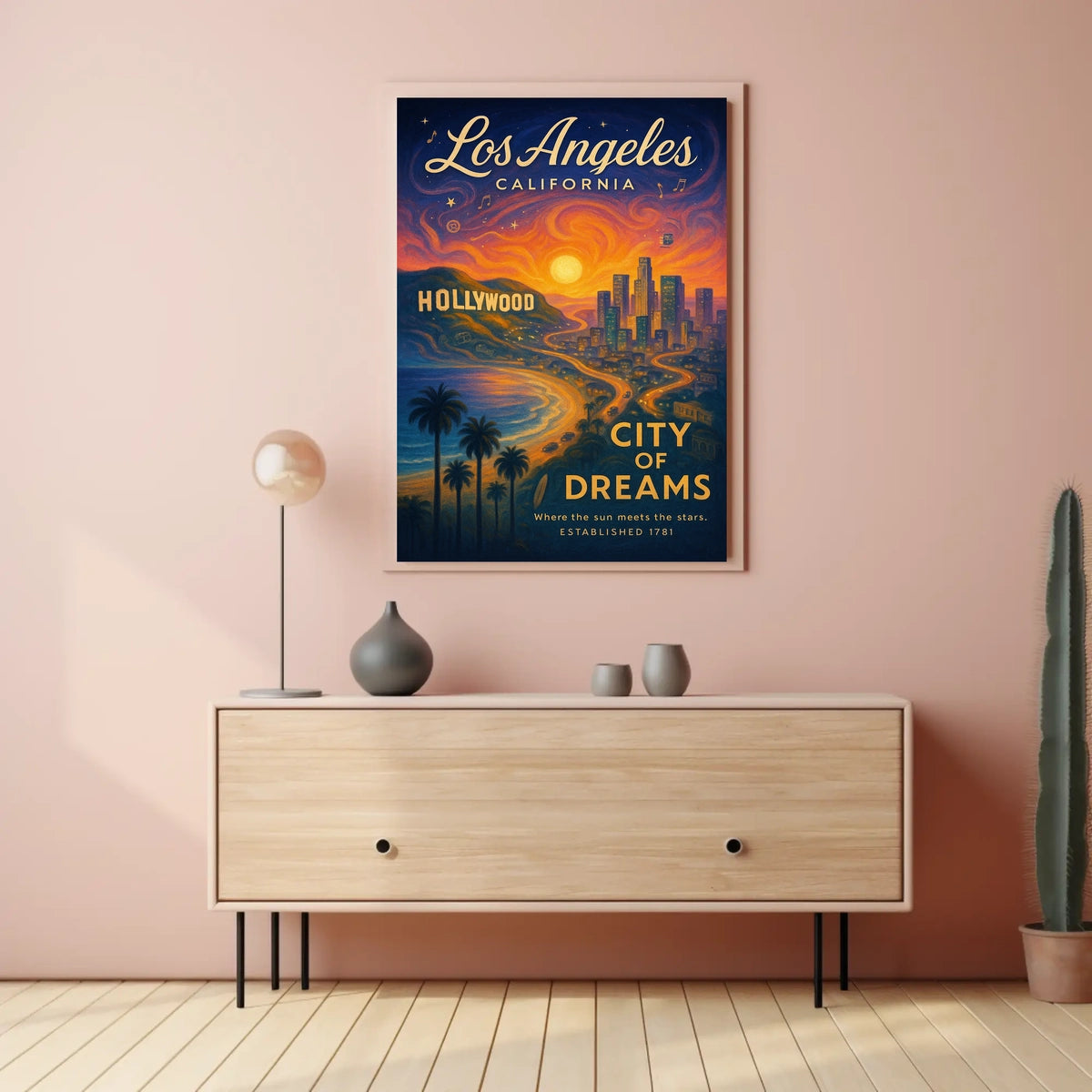 Los Angeles City Of Dreams Poster