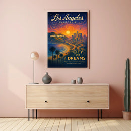 Los Angeles City Of Dreams Poster