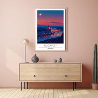 Budapest Twilight Serenity Urban or Cityscape Poster