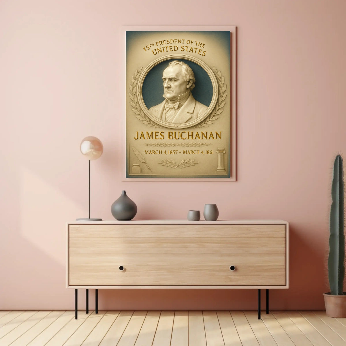 James Buchanan 15Th President Poster