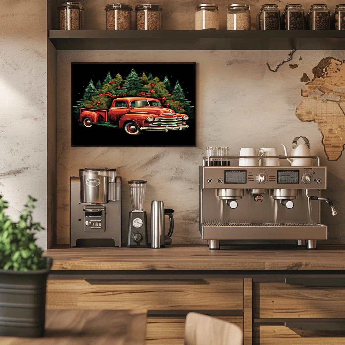 Vintage Holiday Cheer Vintage Poster