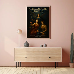 Allegorical Figures: A Fusion of Classical and Modern Poster