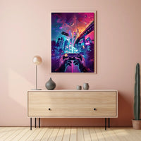 Neon Gaming Odyssey Poster