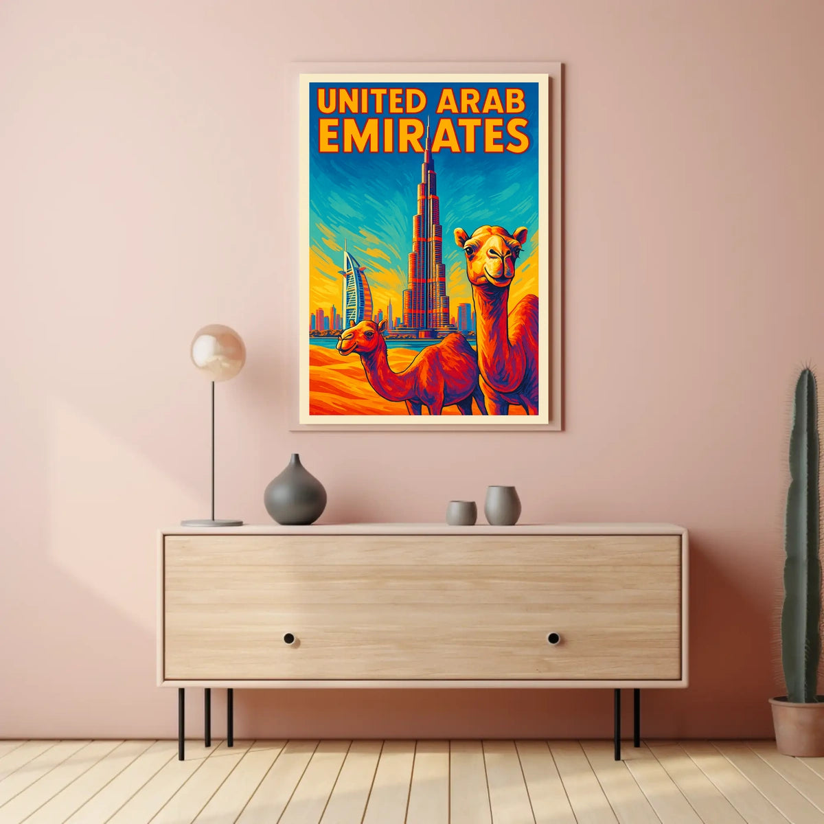 United Arab Emirates Iconic Landmarks Poster