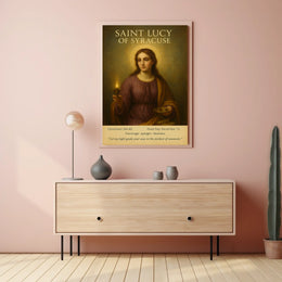 Saint Lucy Of Syracuse Poster Classic Sacred Wall Art