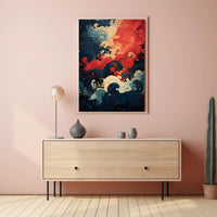 Abstract Waves Of Color Abstract Poster