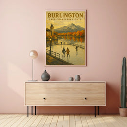 Burlington Lake Champlain Lights Poster