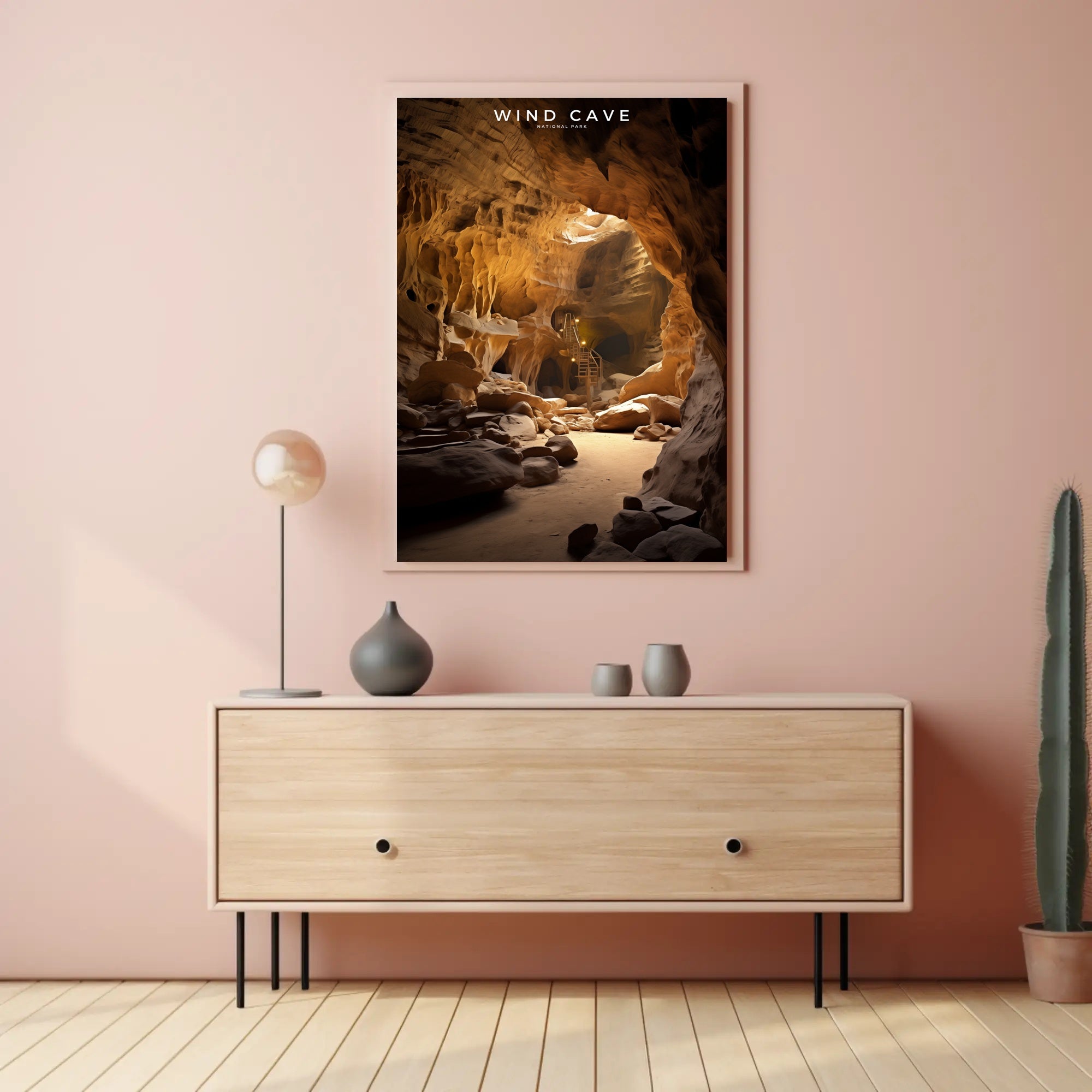 Wind Cave National Park Travel Poster Print