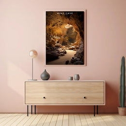 Wind Cave National Park Travel Poster Print