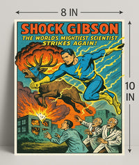 Shock Gibson The Worlds Mightiest Scientist Poster PosterGoat