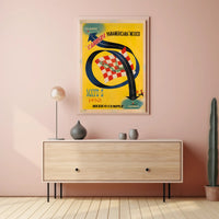 Carrera Panamericana Mexico 1950 Poster