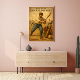 New York Knickerbockers Pioneers of Baseball Poster