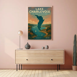 Lake Charlevoix Travel Poster