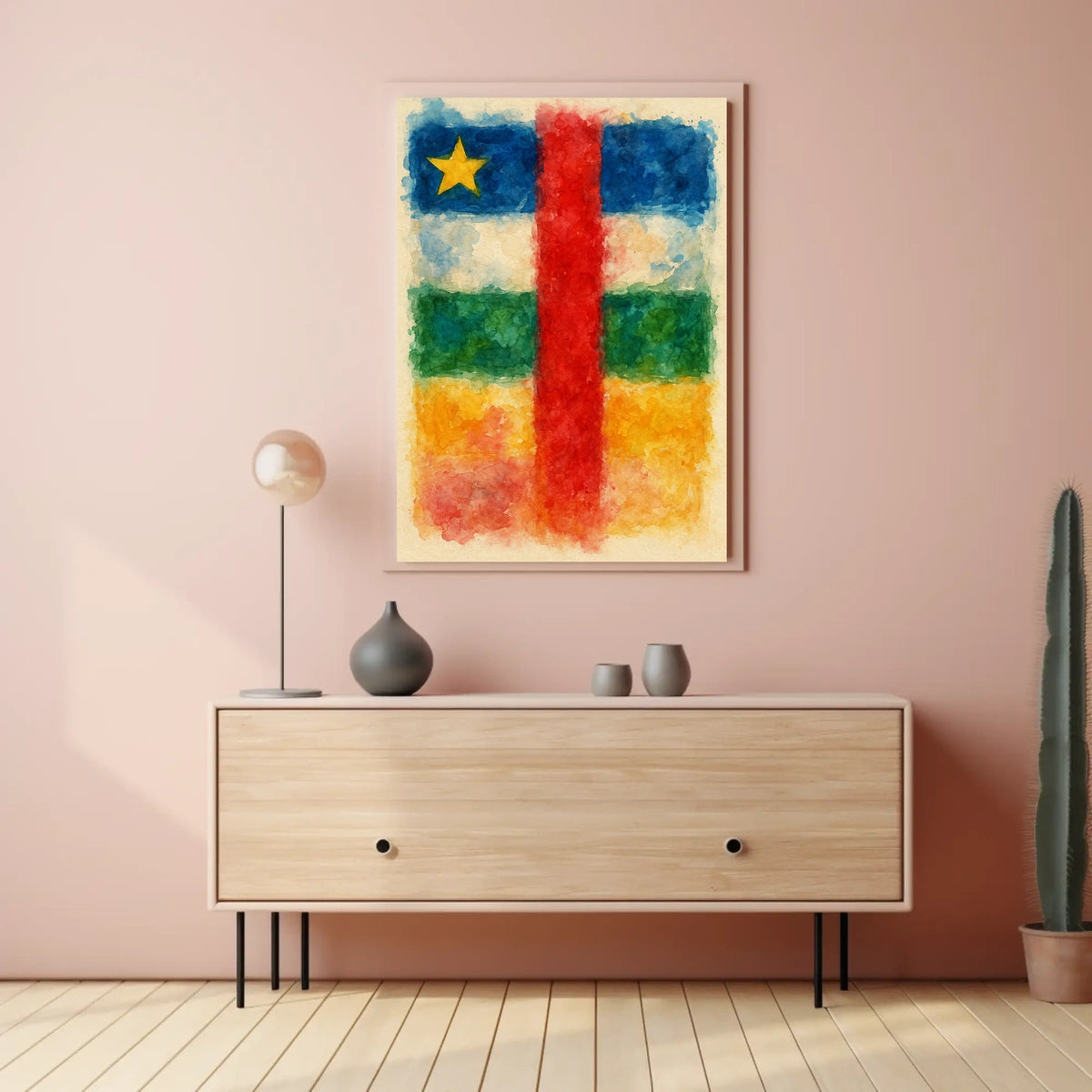 Watercolor Flag Art Wanderlust Poster