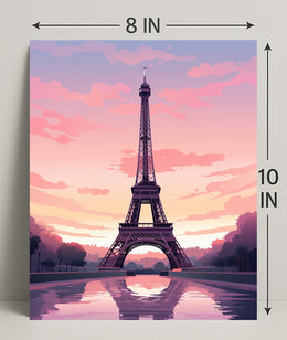 Eiffel Tower At Dusk Poster