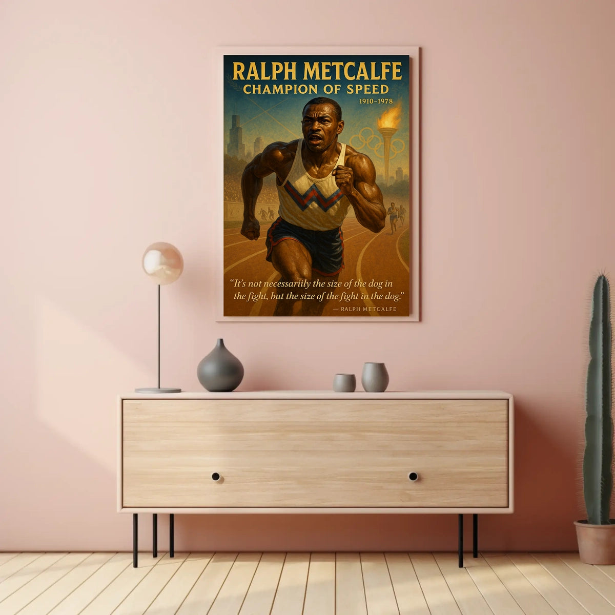 Ralph Metcalfe Champion Of Speed Poster