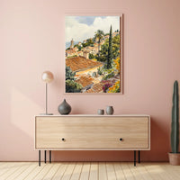 Monaco Princes Palace Old Town View Poster