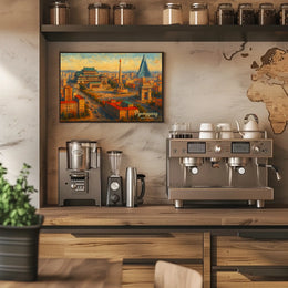 Pyongyang Cityscape Photography Realism Wanderlust Poster