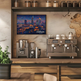 Vietnam Skyline Poster