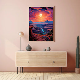 Canyon Sunset Serenity Poster PosterGoat