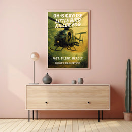 Hughes OH-6 Cayuse Little Bird Killer Egg Poster PosterGoat