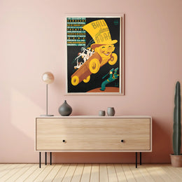 Vintage A-D-A-C Costume Ball Art Print Decor