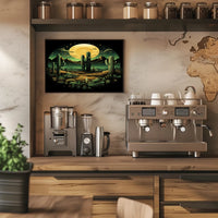 Desert Moonlit Landscape Poster