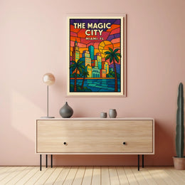 The Magic City Miami, FL Poster