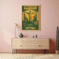 Brazilian Enchantment Vintage Travel Poster