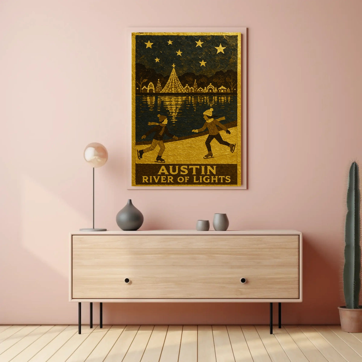 Austin River Of Lights Poster