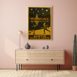 Austin River Of Lights Poster