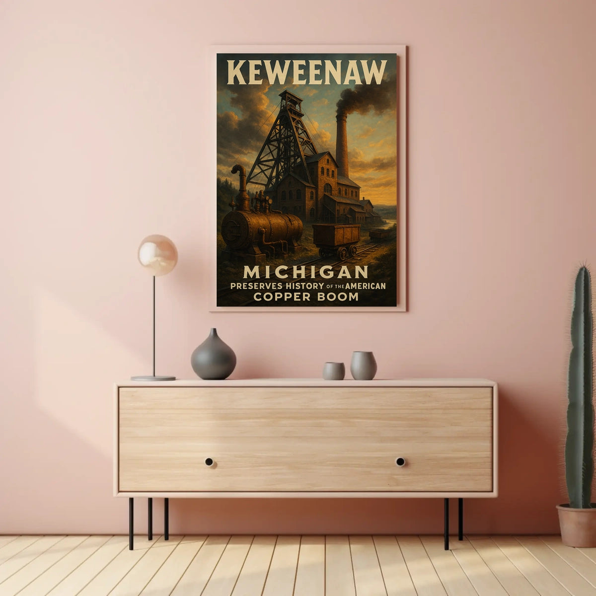 MichiganS Copper Boom Poster
