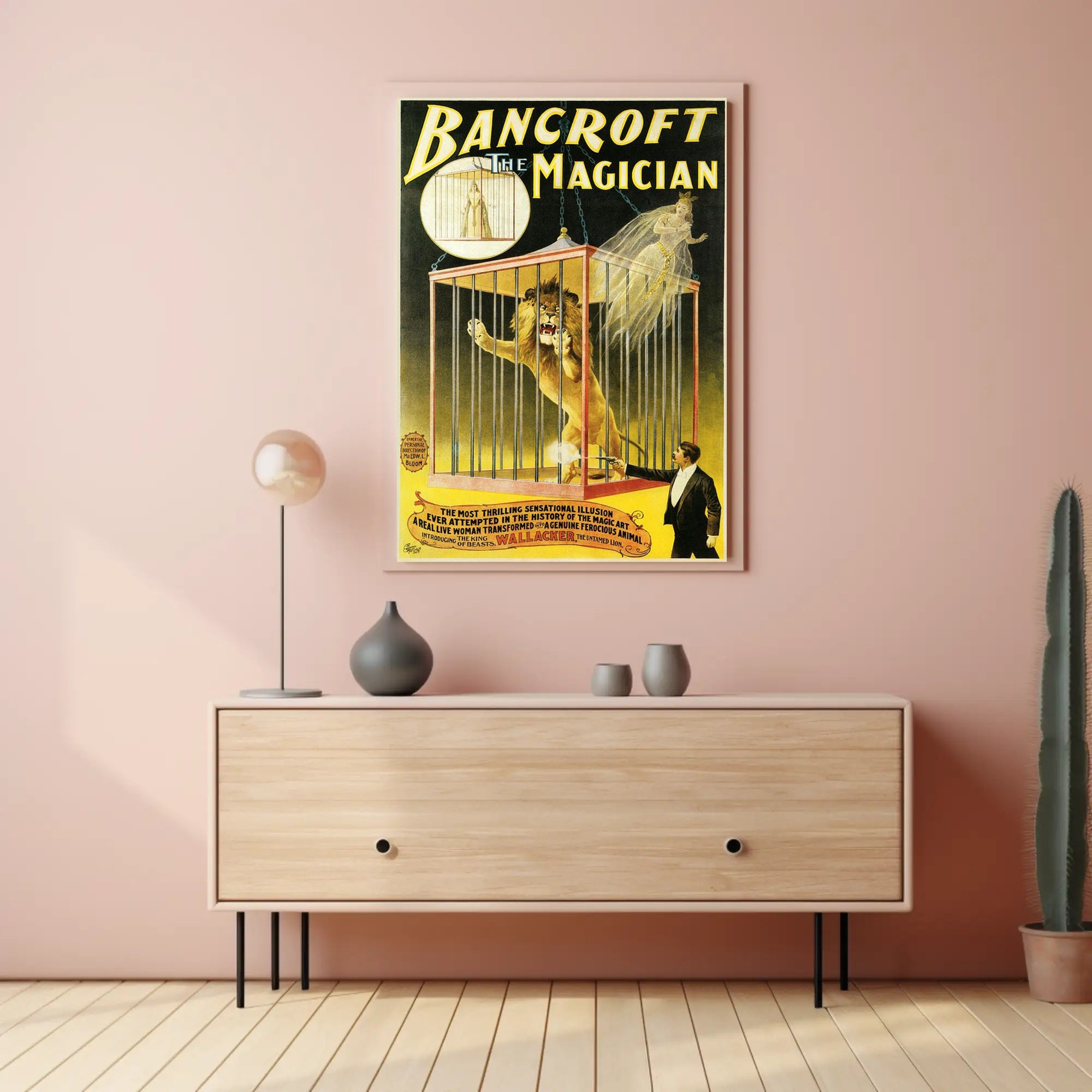 Bancroft The Magician Vintage Poster - Cultural or Heritage Poster