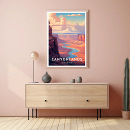 Canyonlands Scenic Vintage Travel Poster Print