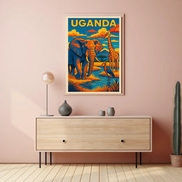 Uganda Wildlife Adventure Poster