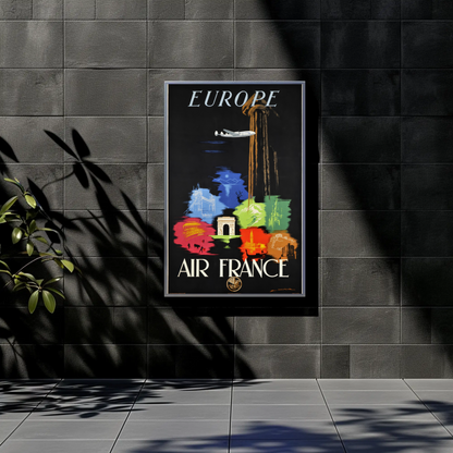 1948 Air France Travel Poster