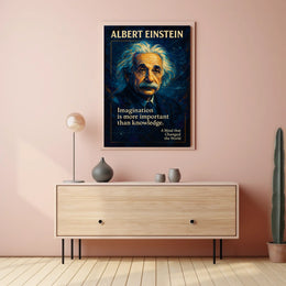 Albert Einstein Inspirational Quote Art Poster