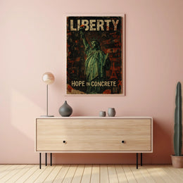 Liberty Hope In Concrete Poster
