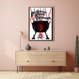Ray Newton Mystic Entertainer Vintage Art Nouveau Poster
