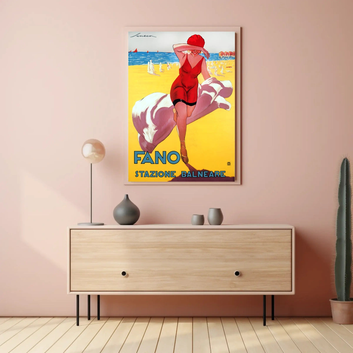 Fano Stazione Balneare Poster