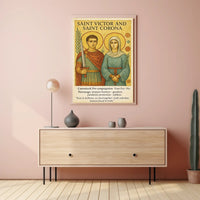 Saint Victor and Saint Corona Poster PosterGoat