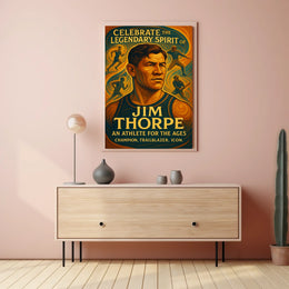 Celebrate the Legendary Spirit Jim Thorpe Poster