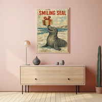 Smiling Seal Poster