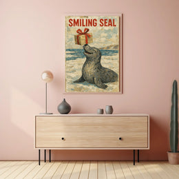 Smiling Seal Poster