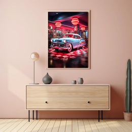 Retro Diner Vibes Retro Poster