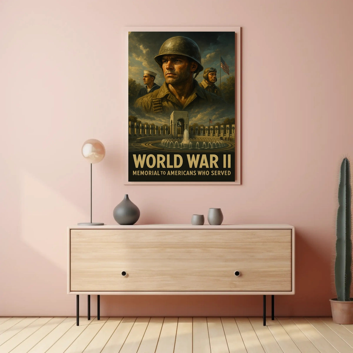 World War Ii Memorial Tribute Poster